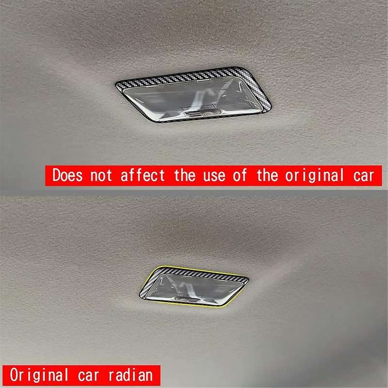 Car Rear Reading Light Trim Frame for SPACIA 2017-2022 Car Interior Accessories Carbon Fiber Pattern