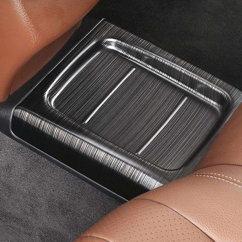 Car Rear Row Middle Bridge Pedal Partition Protection Covers Trim for E Class W213 2016-2019 304 Sta