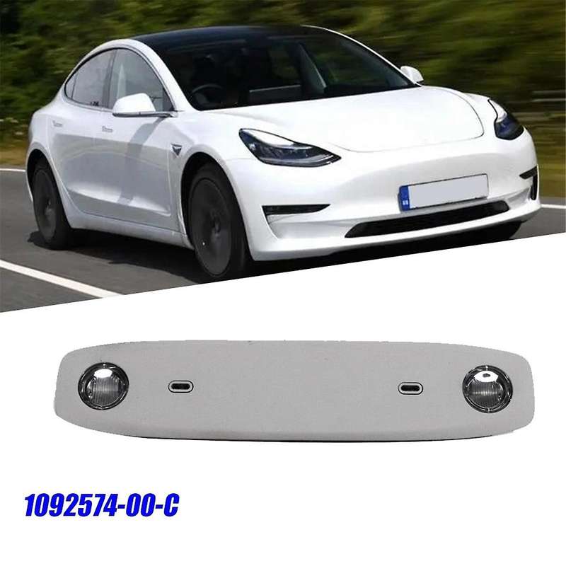Car Rear Roof Reading Lights Interior Lighting 1092574-00-c for Model 3 2020-2023 Overhead Lighting