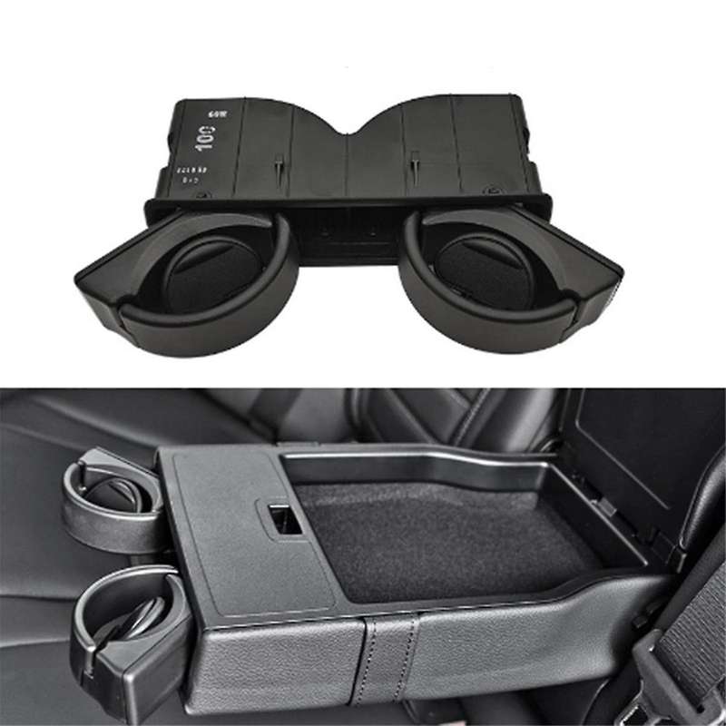 Car Rear Seat Armrest Insert Drinks Cup Holder 0998100213 for C GLC CLASS W205 W253 W213 W222 Black