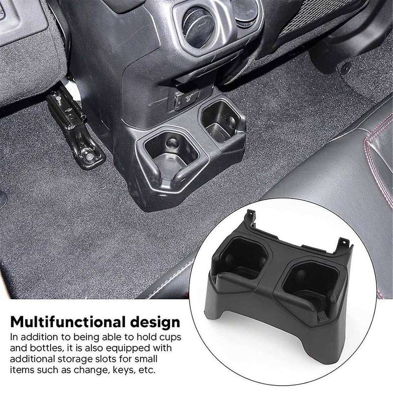 Car Rear Seat Floor Central Console Cup Drinks Holder 6BN67TX7AB 6BN67TX7AC for 2021-2023 Storage B