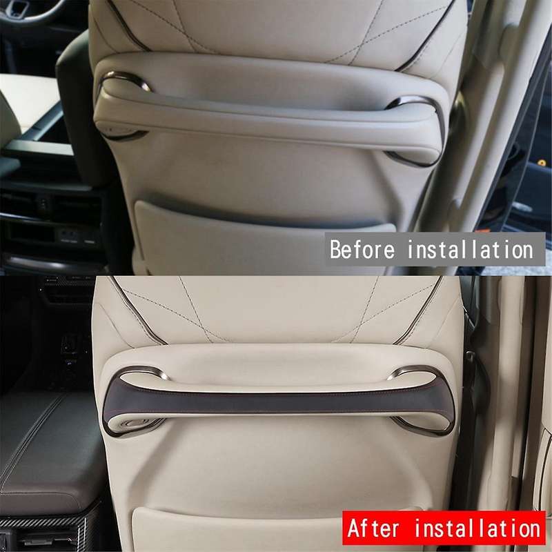 Car Rear Seat Handle PU Leather Trim Strip for ALPHARD/VELLFIRE 40 Series 2023+ Car Interior Accesso