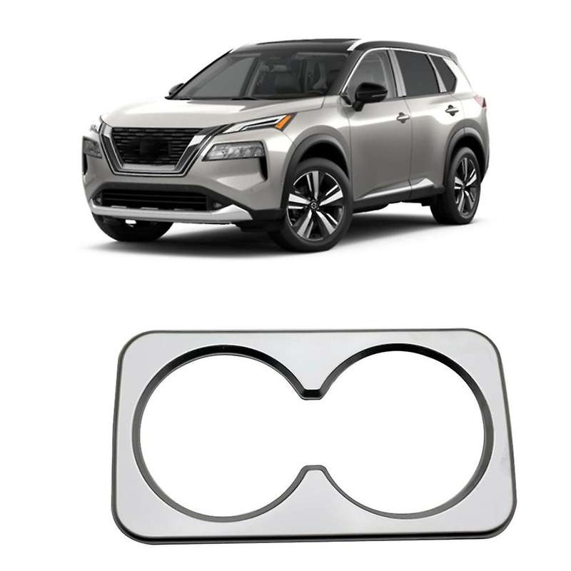 Car Rear Seat Water Cup Frame Cover Trim Interior Accessories for Rogue 2021