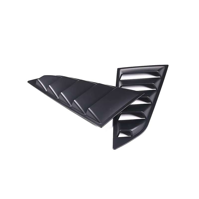 Car Rear Side Window Louvers for C7 2014-2019 Triangular Window Glass Blinds ( Black)