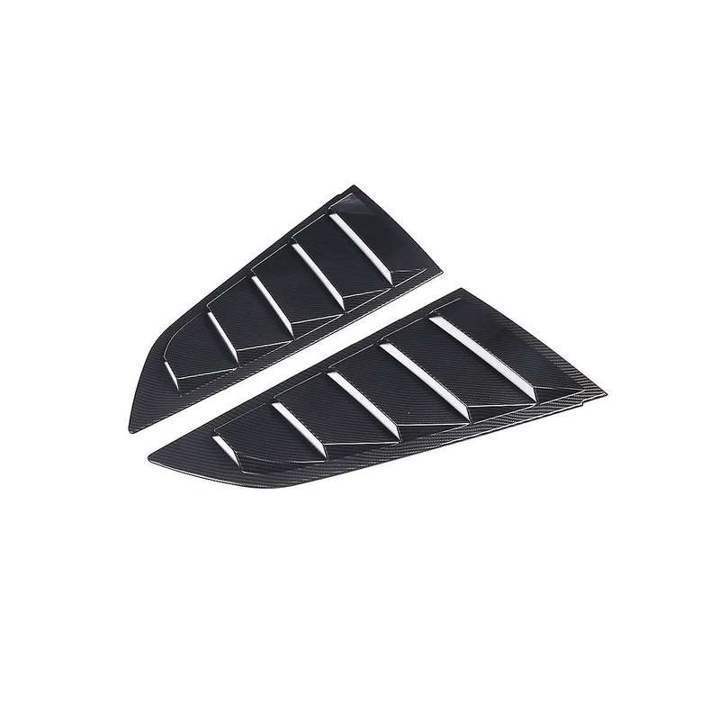 Car Rear Side Window Louvers for C7 2014-2019 Triangular Window Glass Blinds ( Black)