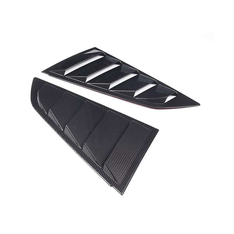Car Rear Side Window Louvers for C7 2014-2019 Triangular Window Glass Blinds (abs Carbon Fiber)