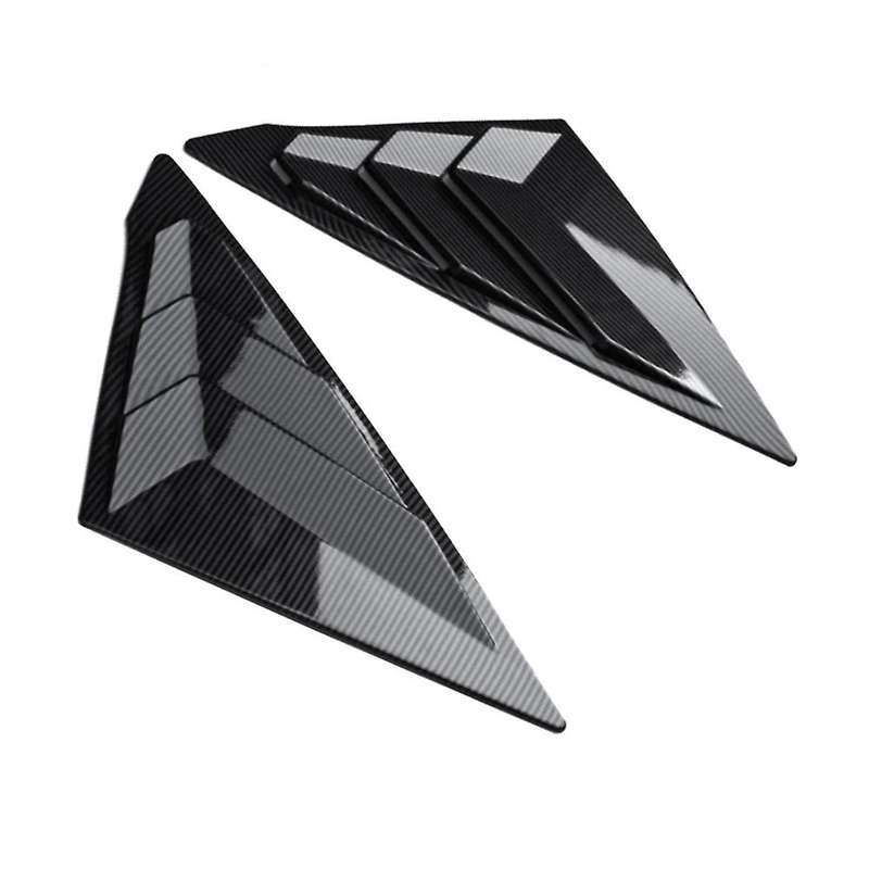 Car Rear Side Window Louvers Blinds Cover Trim for 2022 Accessories Carbon Fiber