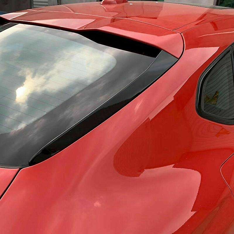 Car Rear Side Window Spoiler Wing Trims Glossy Black for X4 G02 2019 2020
