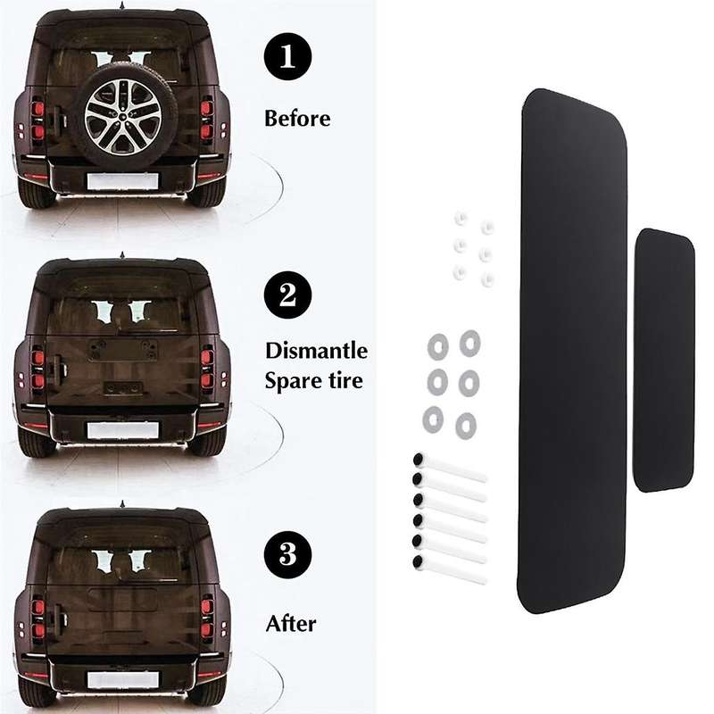 Car Rear Spare Tire Cover Board for 90 110 2020-2023 Protective Cover Car Trunk Decoration
