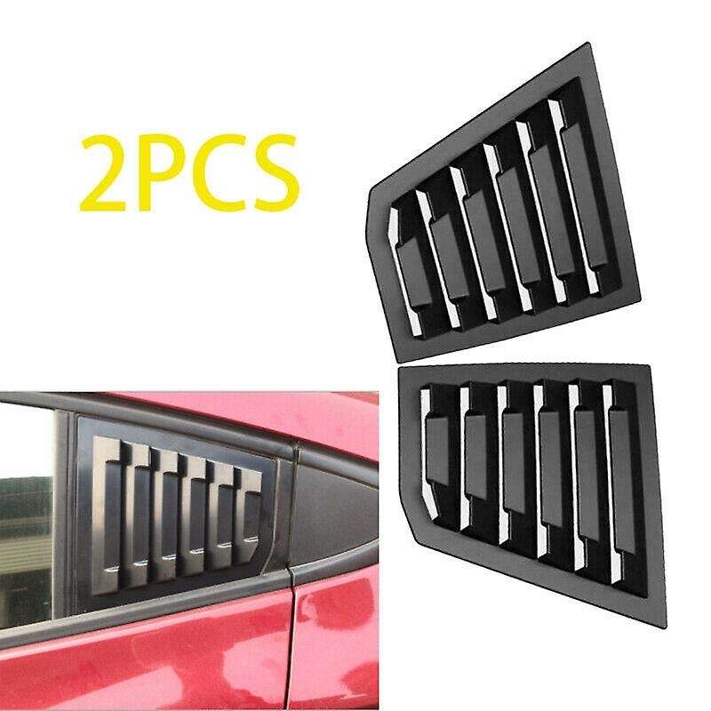 Car Rear Side Window Quarter Scoop Louver Shutter Cover Trim for 2017-2018