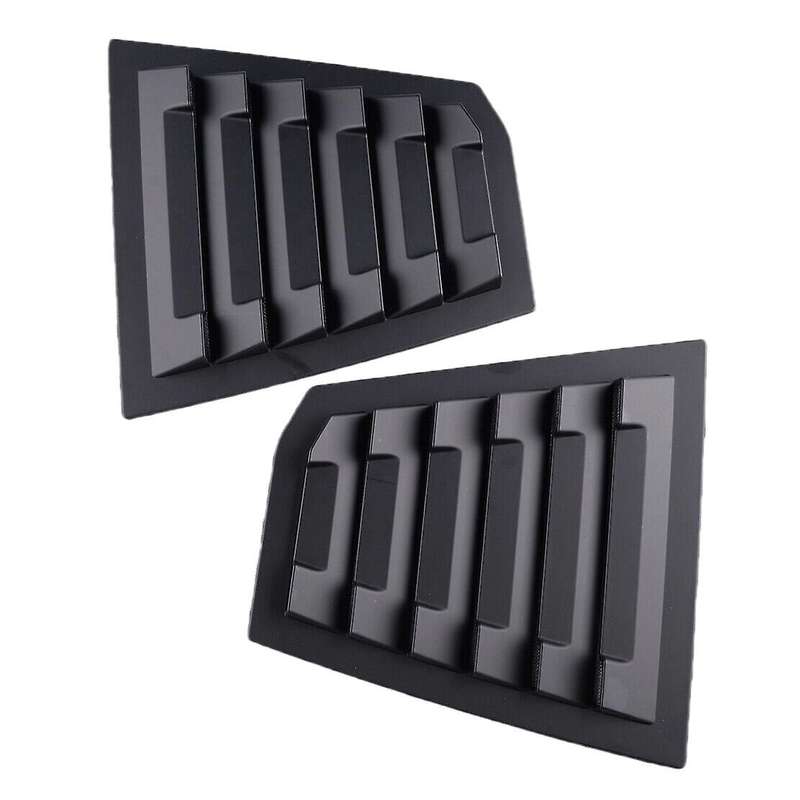 Car Rear Side Window Quarter Scoop Louver Shutter Cover Trim for 2017-2018