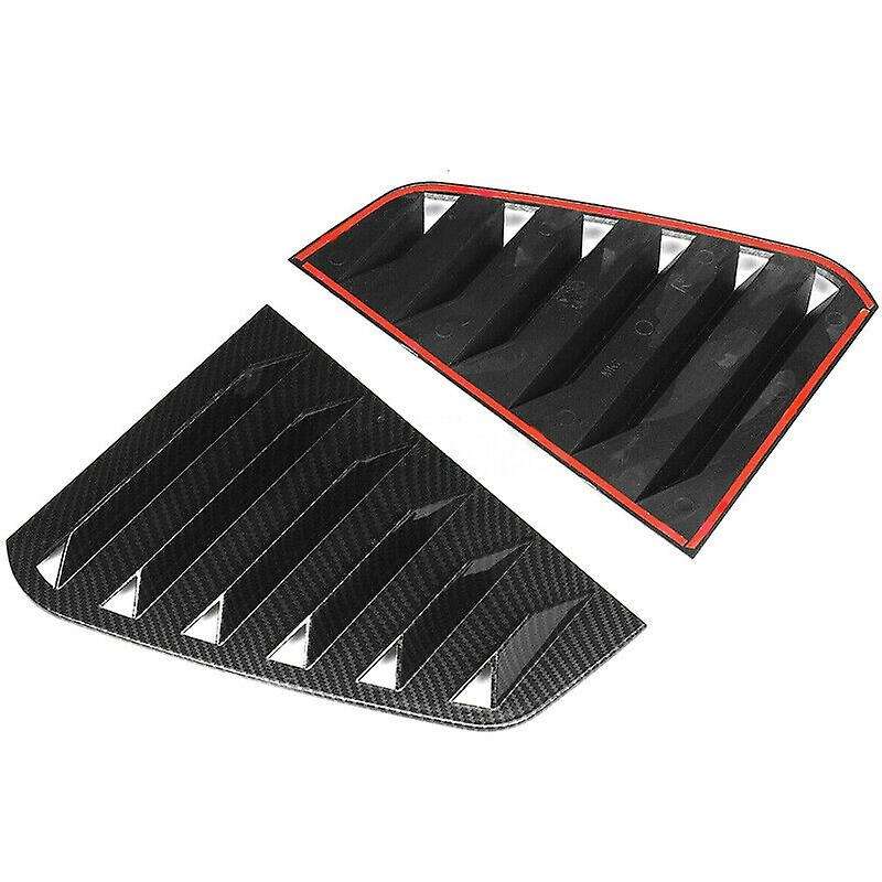 Car Rear Side Window Louvers, for Golf 7 R 7 7.5 2013-2020 Racing Style Window Blinds Scoop Cover Ca