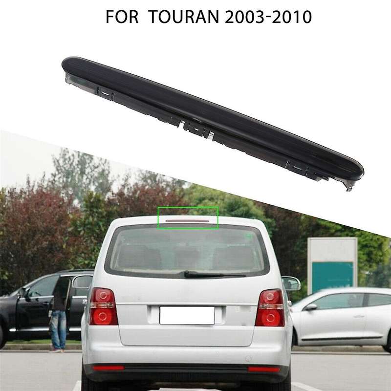 Car Rear Stop Brake Light Smoke Grey Center LED for 2003-2010 1T0945097A
