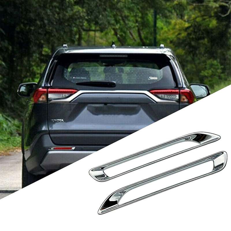 Car Rear Tail Fog Light Lamp Frame Trim Cover Sticker for 2019-2024