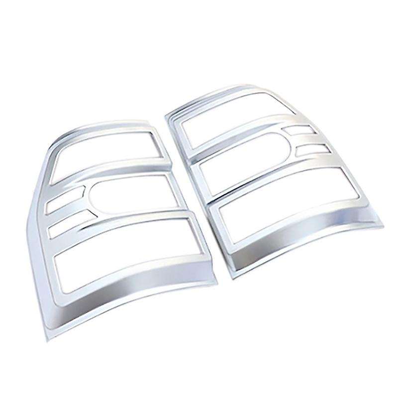 Car Rear Tail Light Lamp Cover Trim for 2007-2019 Brake Light Protection Decoration Silver