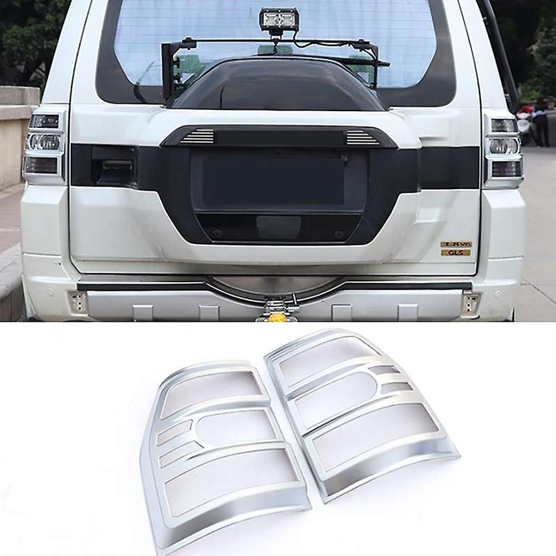 Car Rear Tail Light Lamp Cover Trim for 2007-2019 Brake Light Protection Decoration Silver