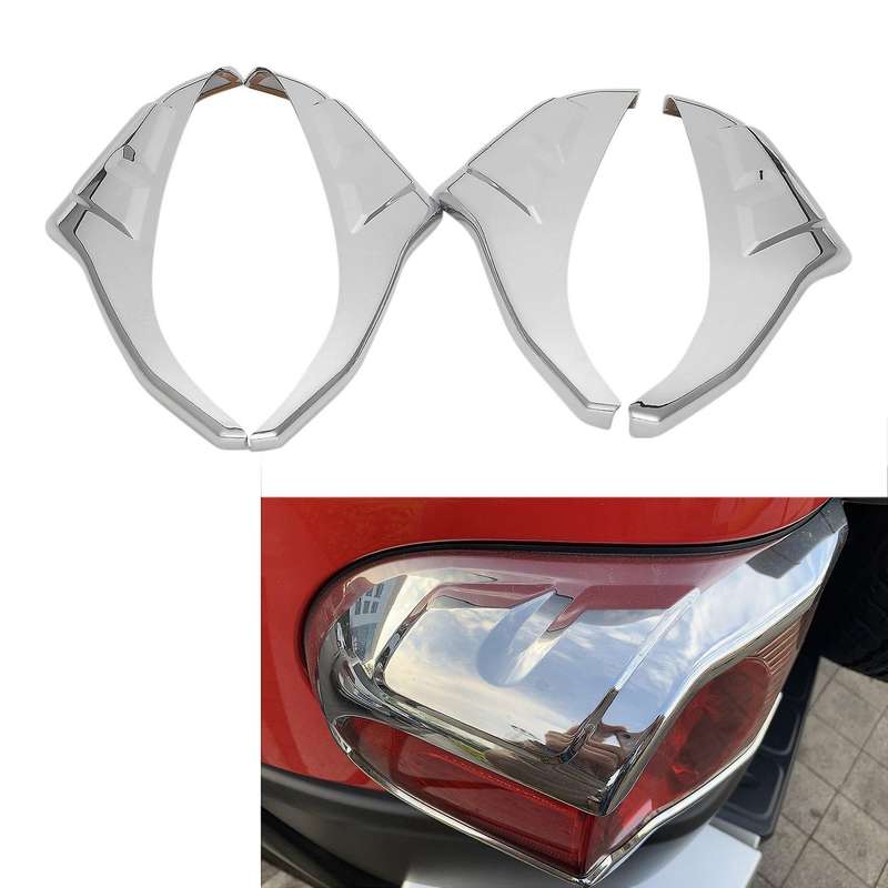 Car Rear Tail Light Lamp Cover Trim Protector for 2007-2021, Chrome