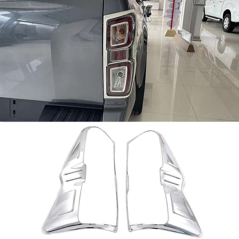 Car Rear Tail Light Lamp Decoration Cover Trim for D-Max 2019-2022 Tail Light Frame Matte Black