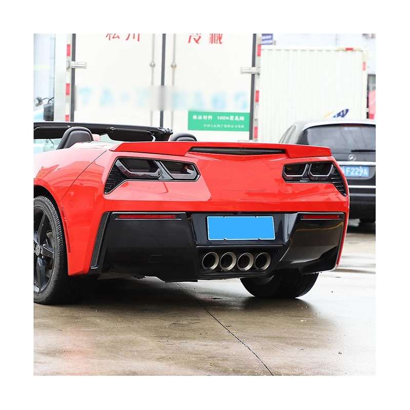 Car Rear Tail Light Rear Fog Blackout Cover Trim Sticker Tail Light Cover for C7 2014-2019