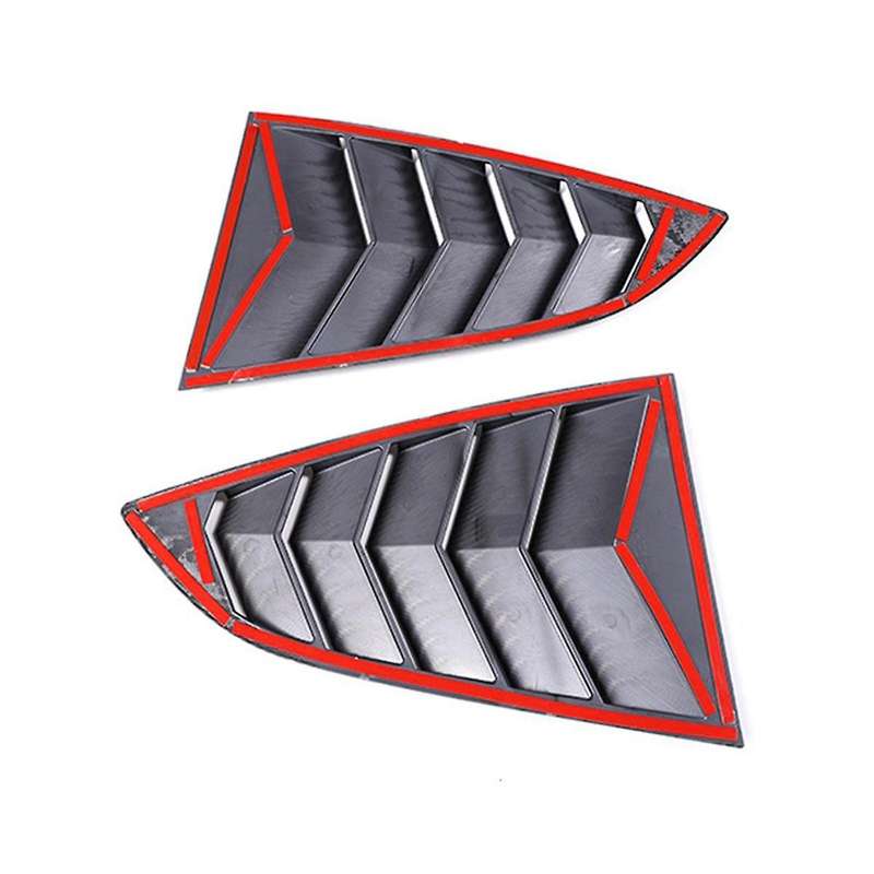 Car Rear Triangle Blinds Windshield Sunshade for BRZ 86 2022+ Car Trim Accessories Matte Black