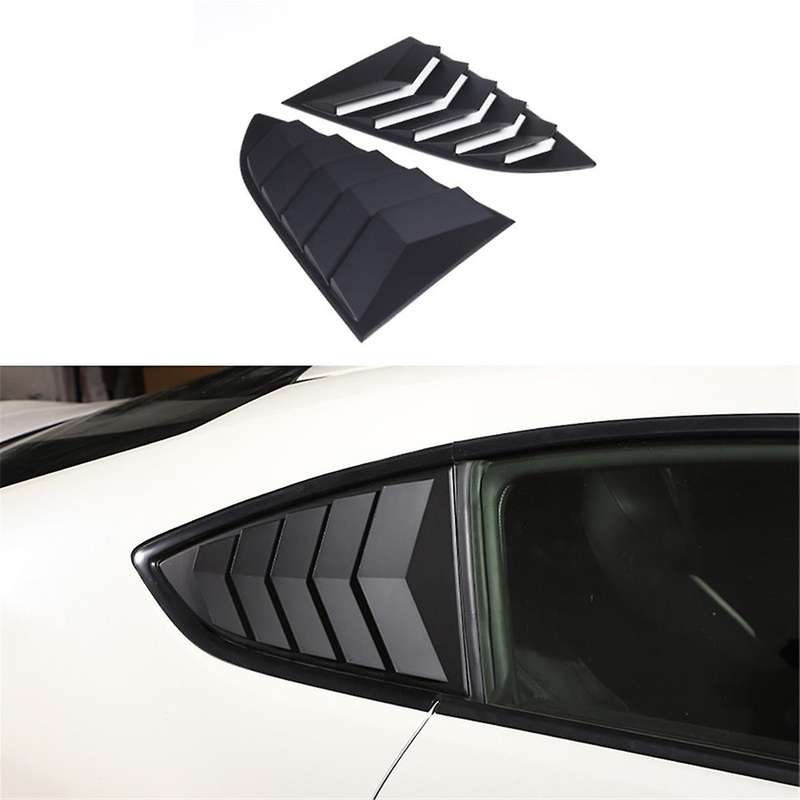 Car Rear Triangle Blinds Windshield Sunshade for BRZ 86 2022+ Car Trim Accessories Matte Black