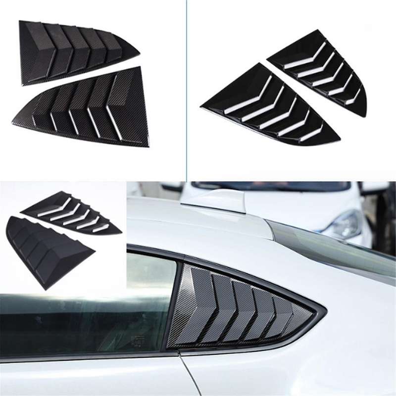 Car Rear Triangle Blinds Windshield Sunshade for BRZ 86 2022+ Car Trim Accessories Matte Black