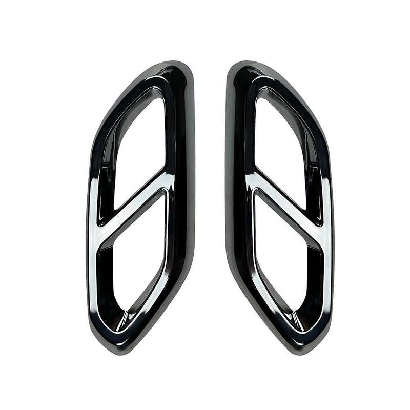 Car Rear Throat Exhaust Pipe Muffler Tips Cover Trim for Glc Class X254 2023+ Glc260 Glc300 (black)