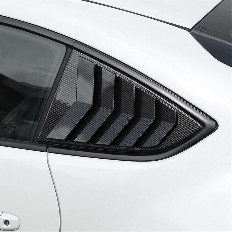 Car Rear Triangle Blinds Windshield Sunshade for Brz 86 2022+ Car Trim Accessories Carbon Fiber Patt