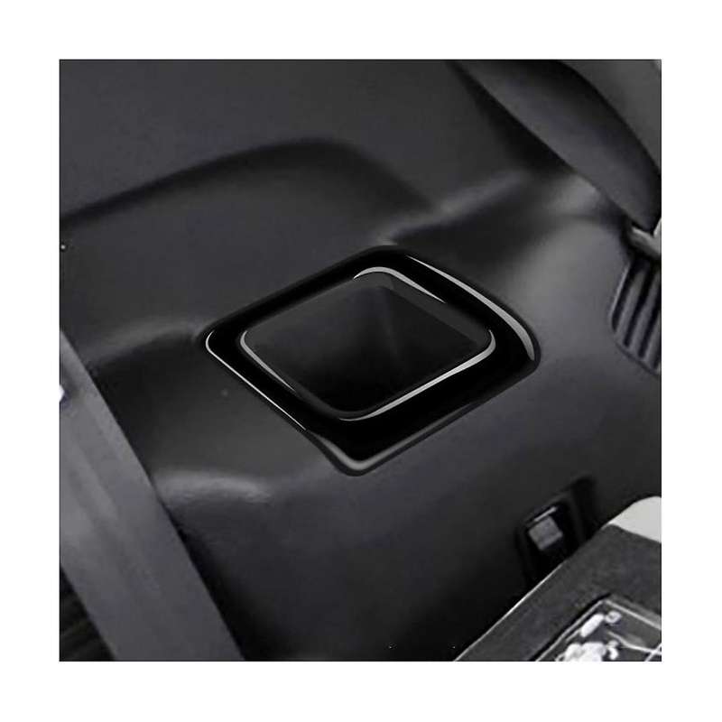 Car Rear Third Row Water Cup Holder Decoration Cover Trim for 2022 2023 Bright Black