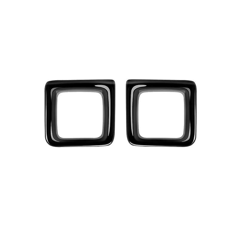 Car Rear Third Row Water Cup Holder Decoration Cover Trim for 2022 2023 Bright Black