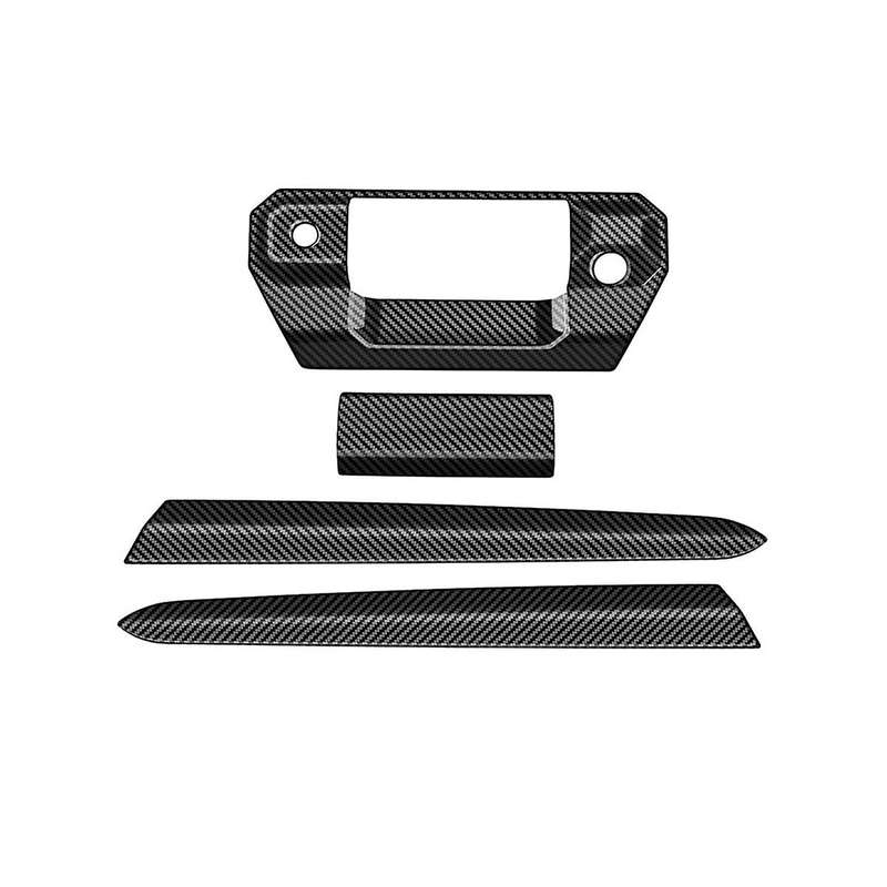Car Rear Trim Strips Trunk Handle Trim Strips for 2024 Decoration Stickers Carbon Fiber
