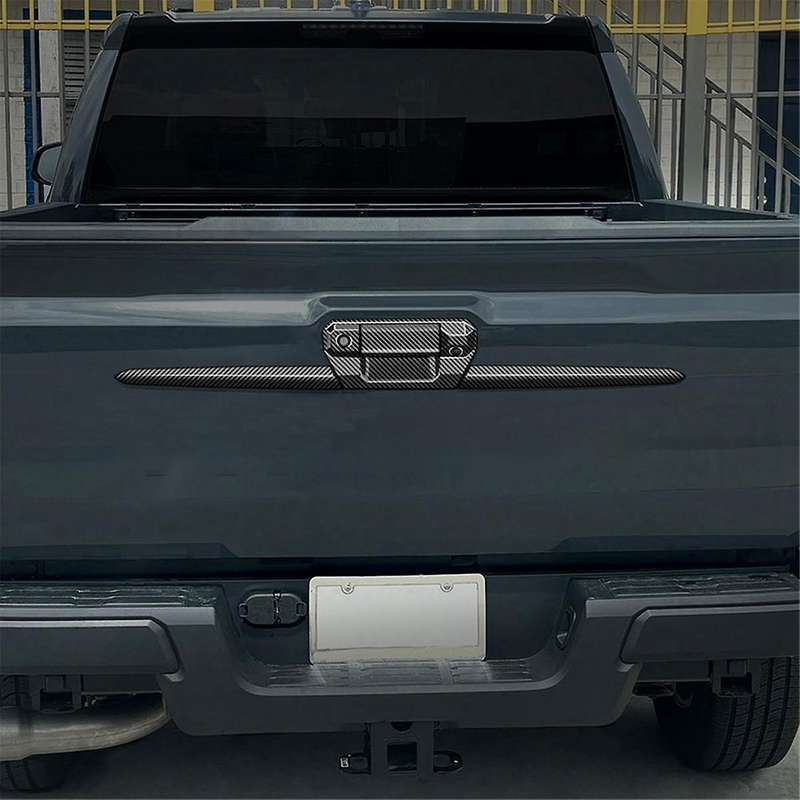 Car Rear Trim Strips Trunk Handle Trim Strips for 2024 Decoration Stickers Carbon Fiber