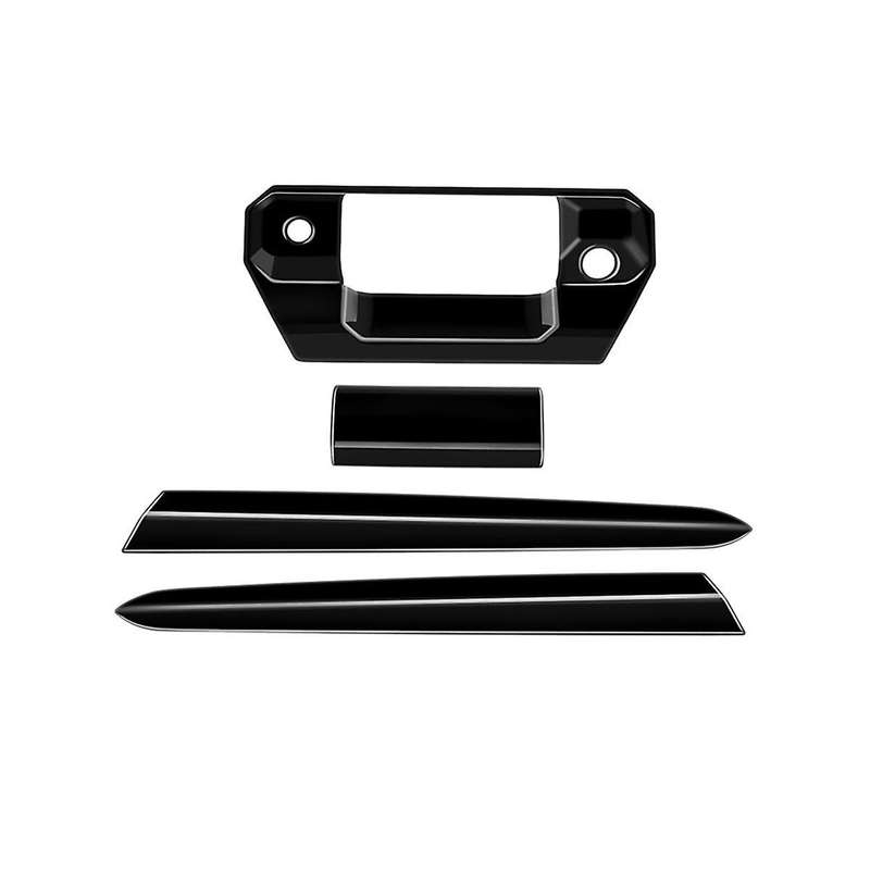Car Rear Trim Strips Trunk Handle Trim Strips for 2024 Decoration Stickers Gloss Black