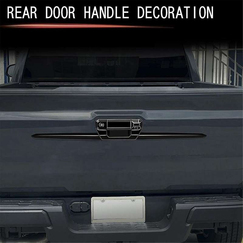 Car Rear Trim Strips Trunk Handle Trim Strips for 2024 Decoration Stickers Gloss Black