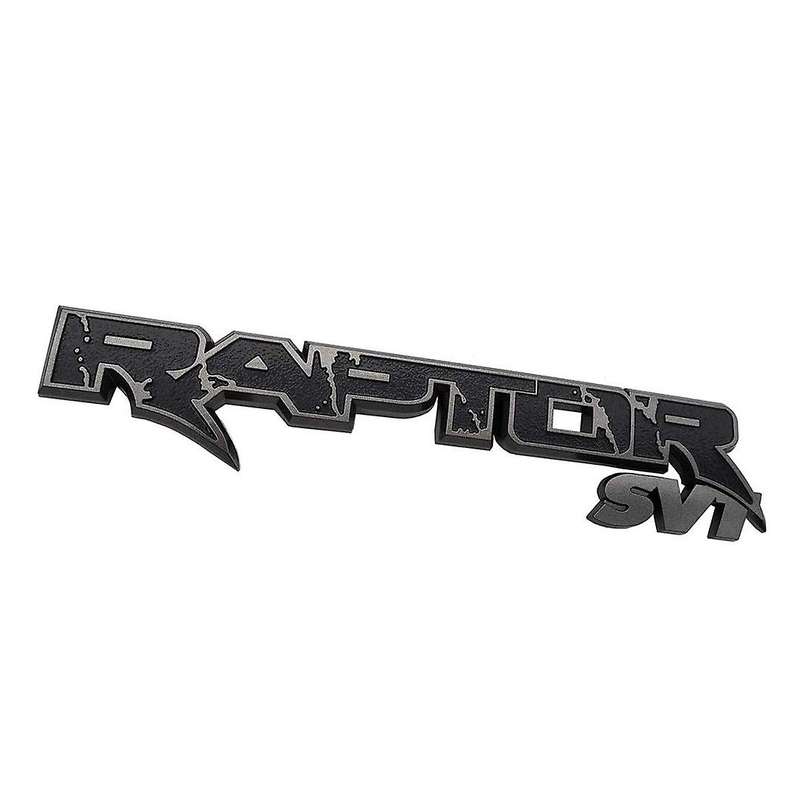Car Rear Trunk Emblems Emblem 3d Logo Decal Replacement Stickers for 2009-2014 (black+gray)