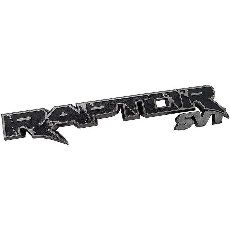 Car Rear Trunk Emblems Emblem 3d Logo Decal Replacement Stickers for 2009-2014 (black+gray)