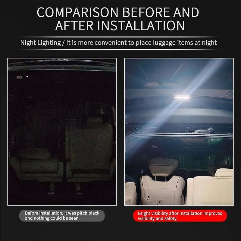 Car Rear Trunk Lighting Light Warning Light for ALPHARD/VELLFIRE 40 Series 2023+ Camping Light Car A