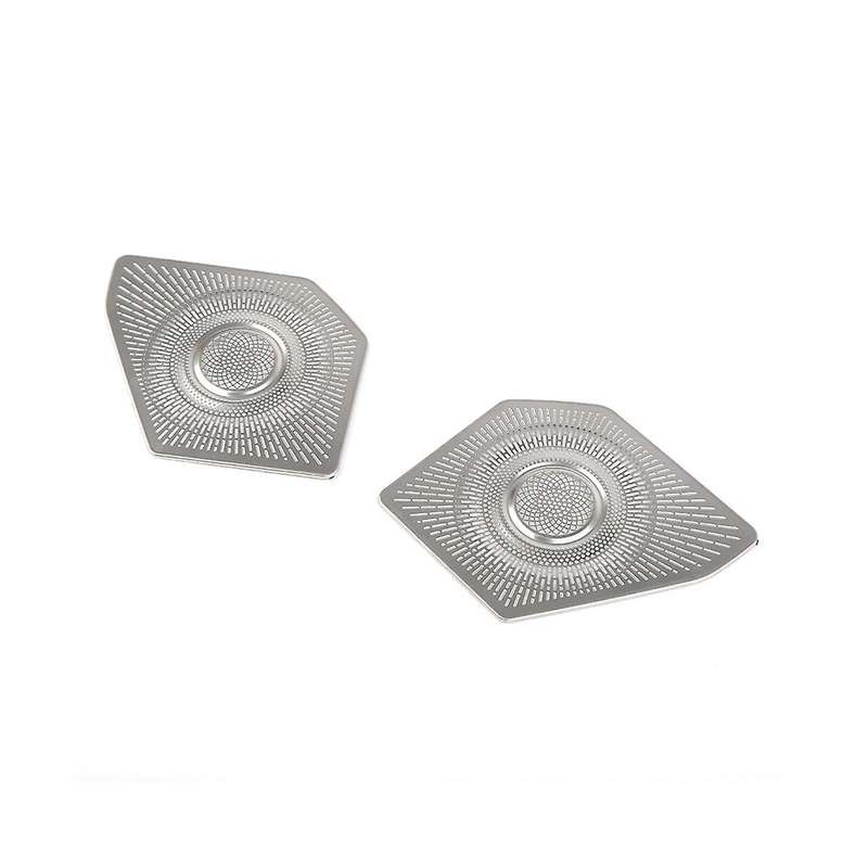 Car Rear Trunk Speaker Decoration Cover Trim Stickers for 2021-2023 Interior Accessories ,Stainless