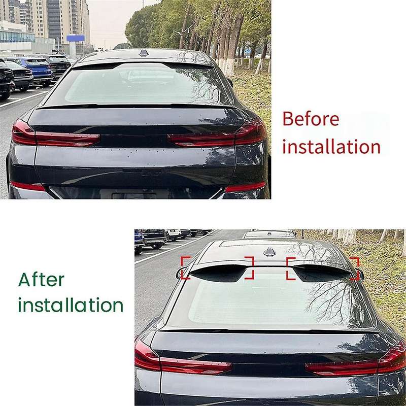 Car Rear Trunk Spoiler Wing for X6 G06 2019-2024 Boot Wing Lip Decoration Body Kits Spoiler Gloss Bl
