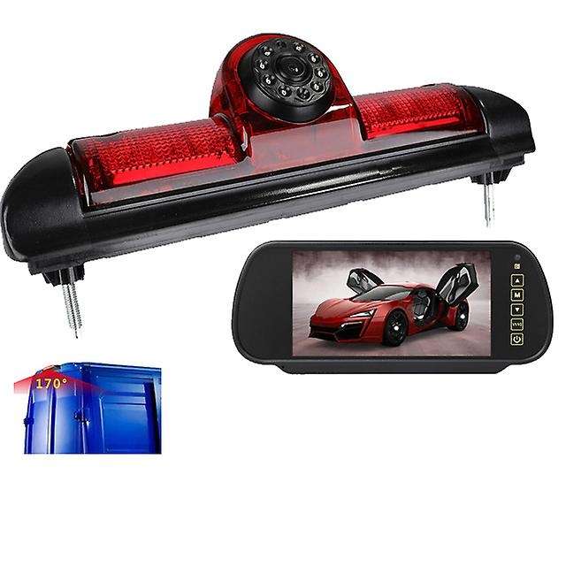 Car Rear View Brake Light Camera Car Parking Reversing Camera 8Led Light Infrared Night-Vision Camer