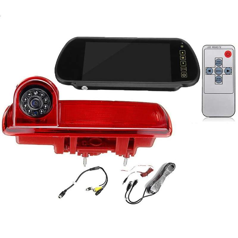 Car Rear View Brake Light Camera Car Parking Reversing Camera 8 Led Light Infrared Night-Vision Came