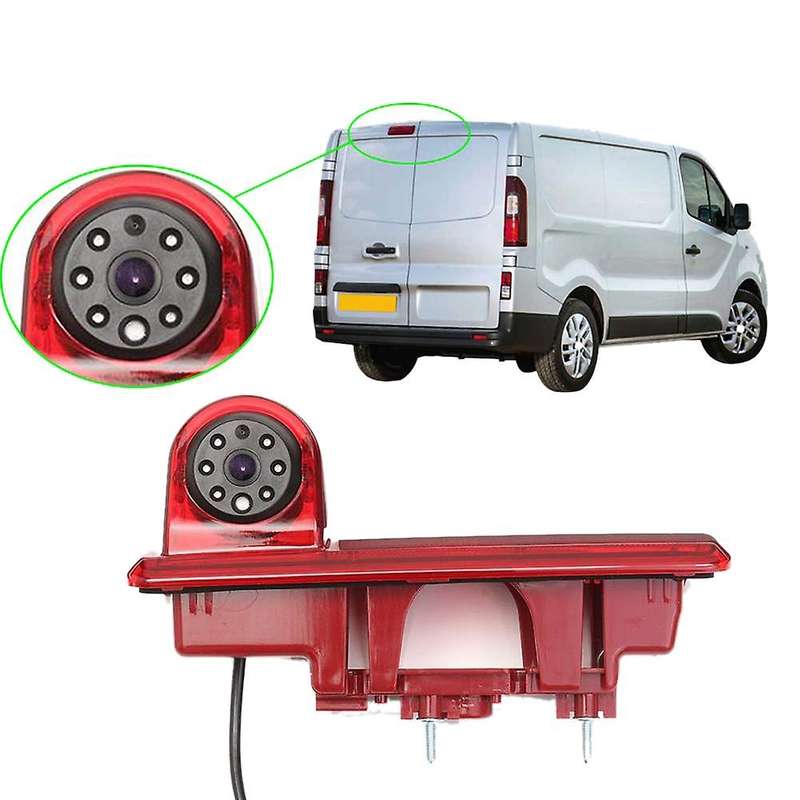 Car Rear View Brake Light Camera Car Parking Reversing Camera 8 Led Light Infrared Night-Vision Came