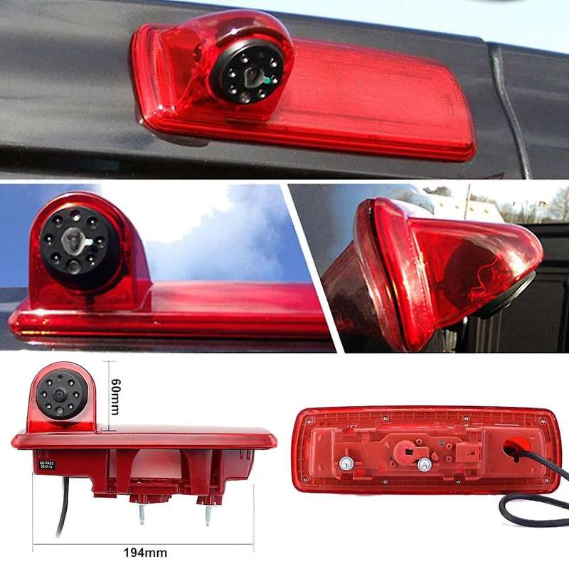Car Rear View Brake Light Camera Car Parking Reversing Camera 8 Led Light Infrared Night-Vision Came