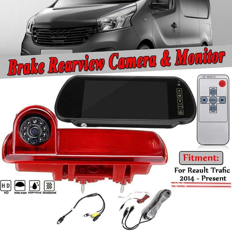 Car Rear View Brake Light Camera Car Parking Reversing Camera 8 Led Light Infrared Night-Vision Came