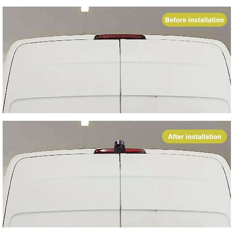 Car Rear View Brake Light Backup Camera for Sprinter 2007-2019 with 7 Inch Rearview Mirror Monitor