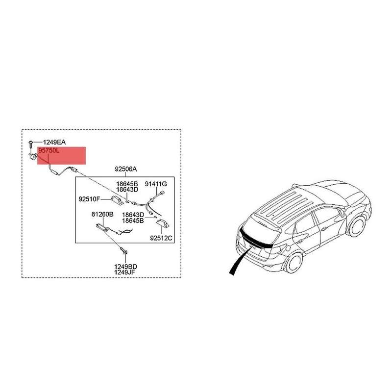 Car Rear View Camera 95760 1K501 95790-2S112 for Sorento IX35 IX20 Backup Park Assist Camera