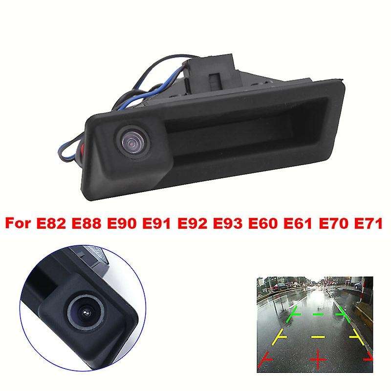 Car Rear View Camera Backup Reverse Trunk Handle Camera for  E82 E88 E90 E91 E92 E93 E60 E61 E70 E7