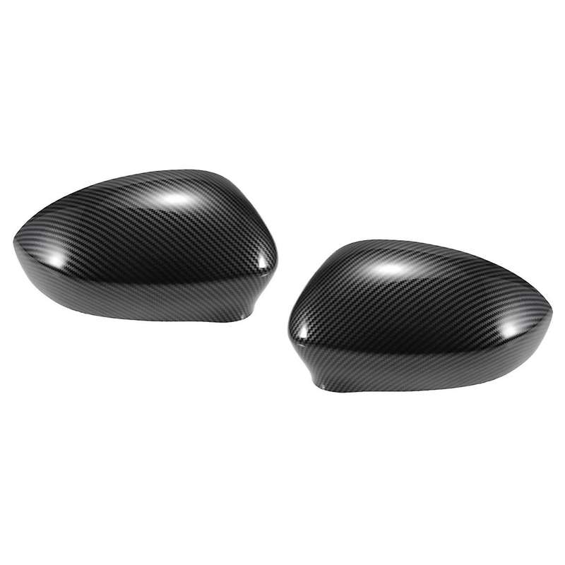 Car Rear View Cover Side Mirror Cap Carbon Fiber for 500 2007-2023 Mirror Guard Cover Trim 735452185