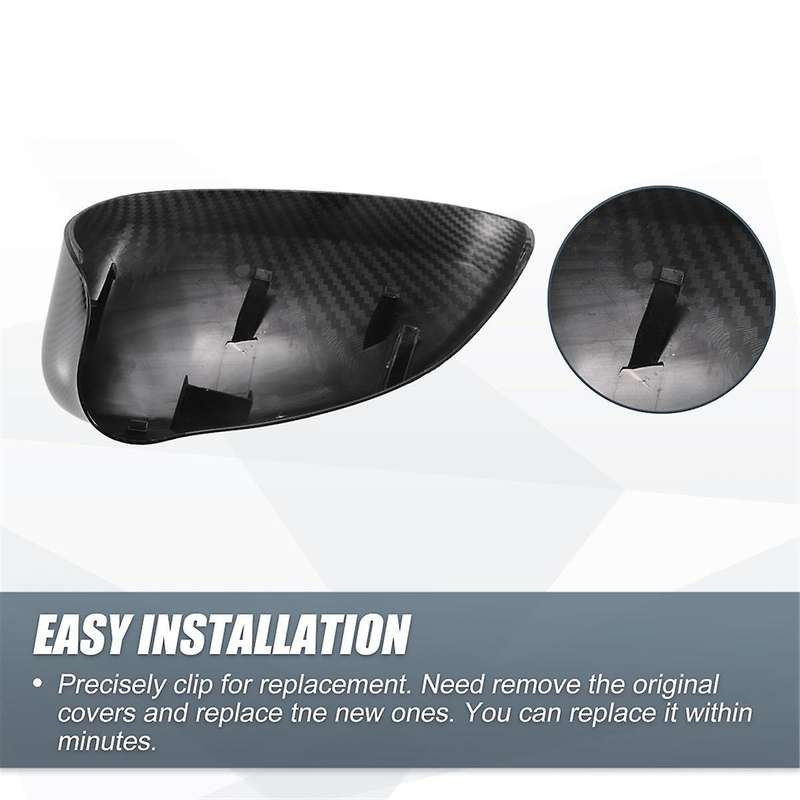 Car Rear View Cover Side Mirror Cap Carbon Fiber for 500 2007-2023 Mirror Guard Cover Trim 735452185