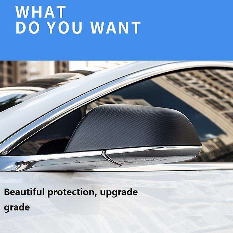 Car Rear View Mirror Cover for 2017-2020 Dry Carbon Fiber Side Mirror Cover Trim Accessories,Matte B